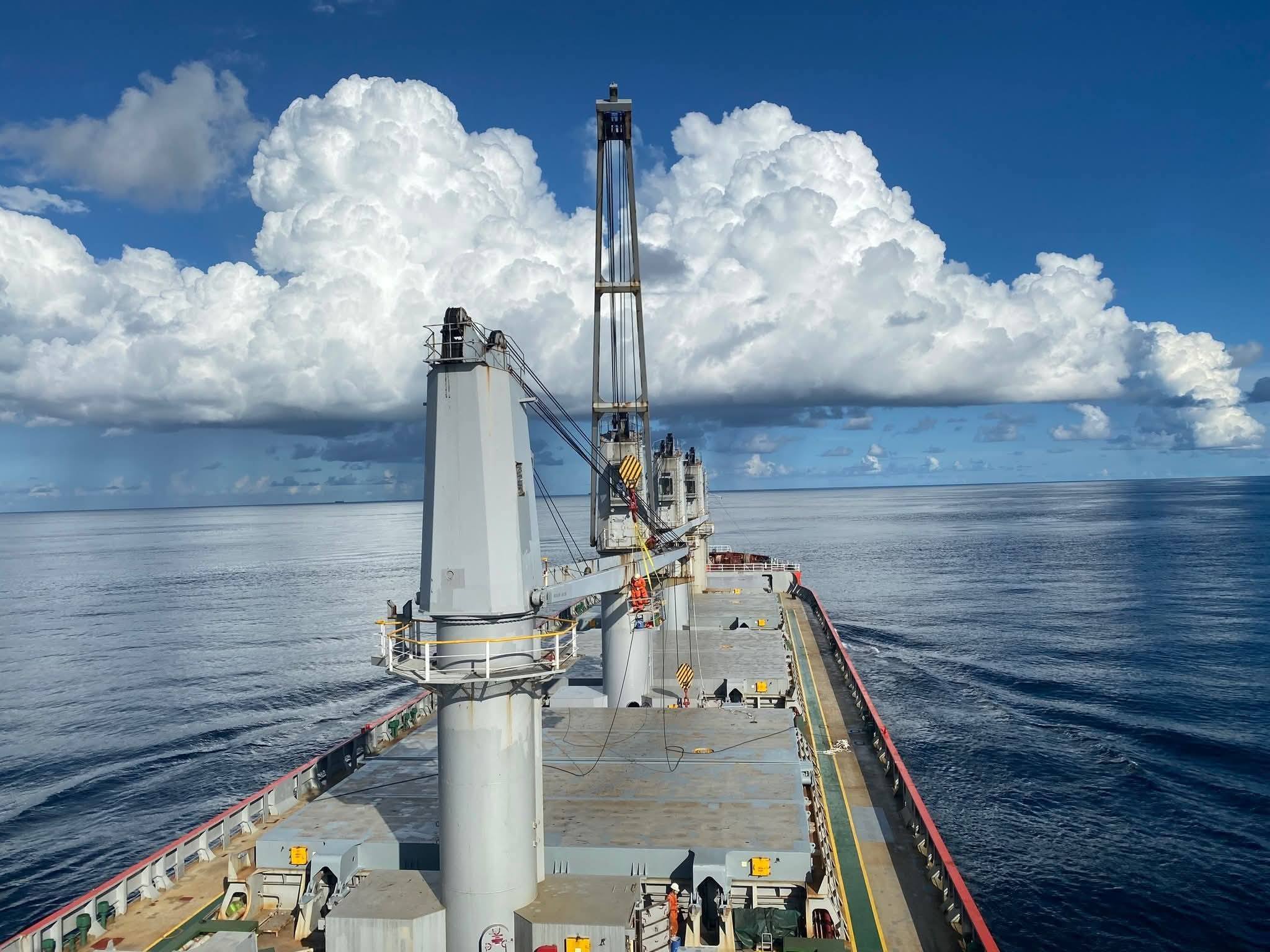 Offshore platform at sunrise